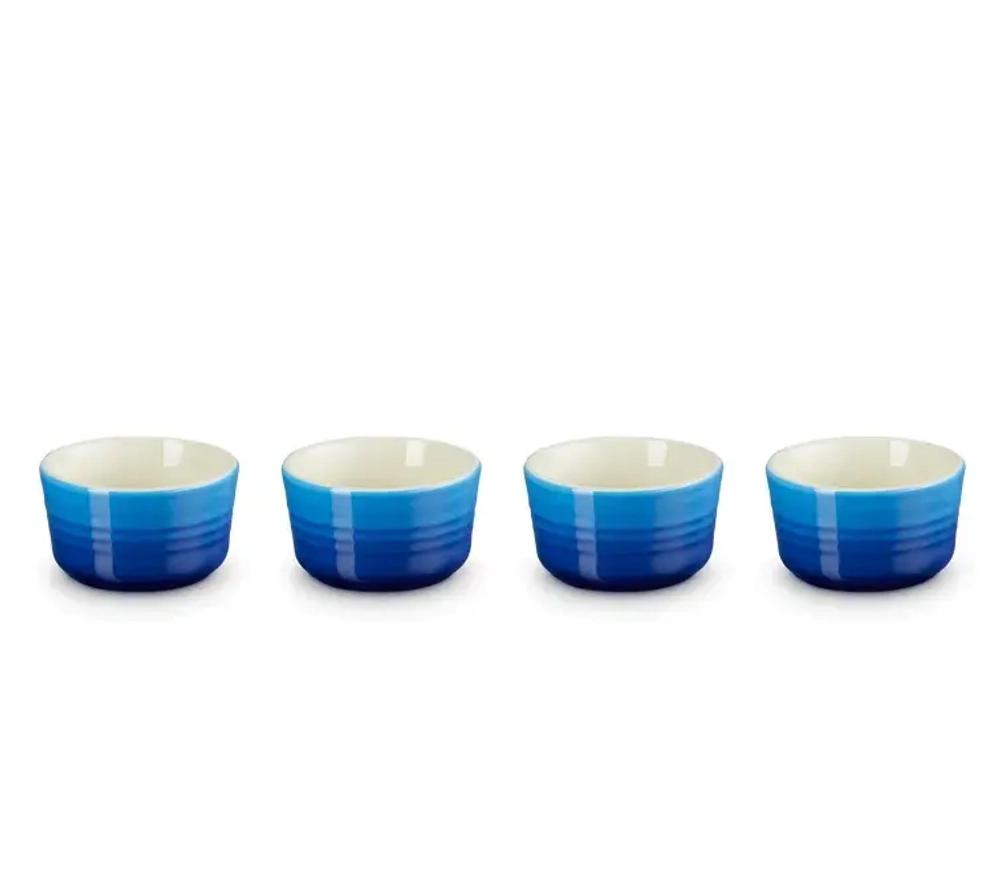 Le Creuset Набор из 4 форм для выпечки 100мл лазурный