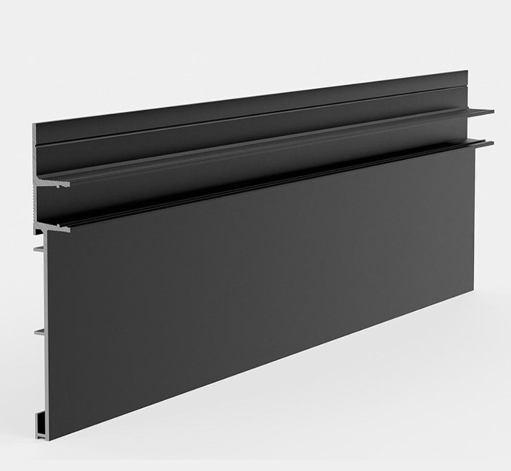 Плинтус скрытого монтажа Pro Design Combo 603 черный, 2700x14,5x98,6 мм