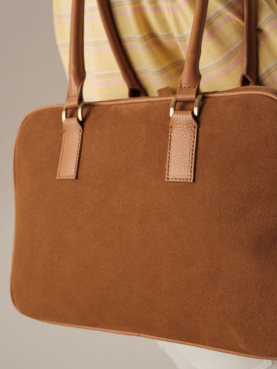 Замшевая сумка DBR Dominique 31389 светло-коричневый