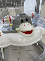 Ходунки SBL 5301 (Teddy Bear)  серый (силиконовые колеса)