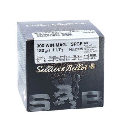 Патрон .300WM S&B 11,7г SPCE (BULK PACKING BOX), коробка 40 шт.