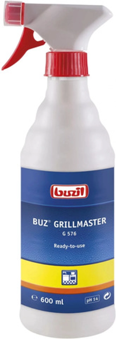 Buz Grillmaster, сильнощелочное средство для интенсивной чистки грилей и печей, Buzil 600 мл.