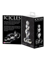 Анальный стимулятор Icicles № 47 - 10,7 см. (Цвет: прозрачный)