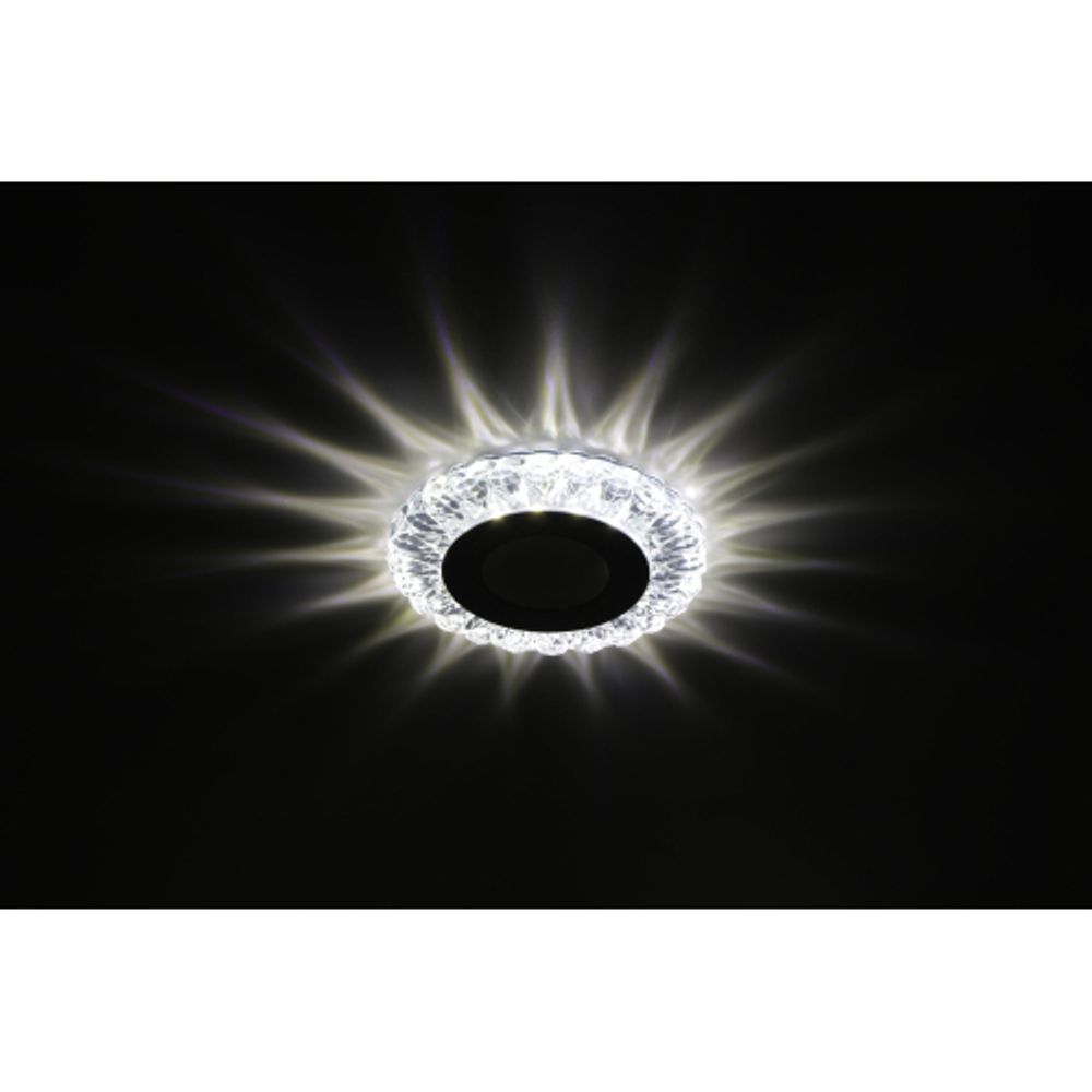 DK LED 16 SL/WH Светильник ЭРА светодиодный круглый белая подсветка 3+3W прозрачный/белый