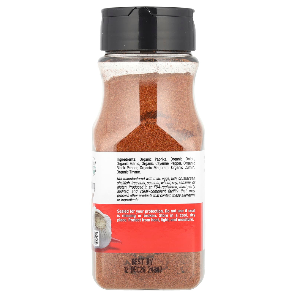 California Gold Nutrition, Foods, органическая приправа каджун, 130 г (4,59 унции)