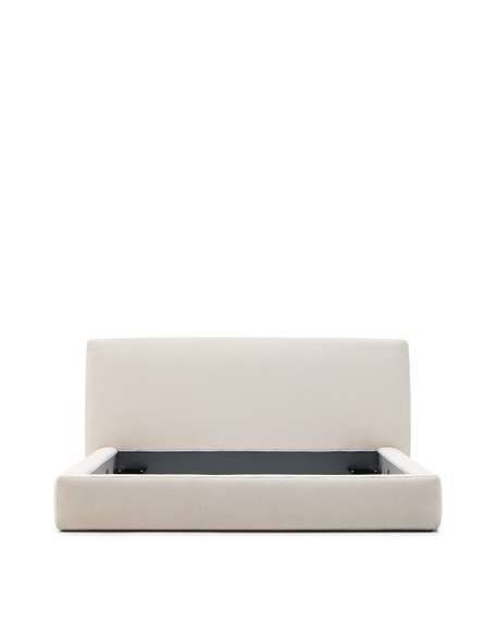 Кровать Blok бежевая со съемными чехлами под матрас 180х200 см