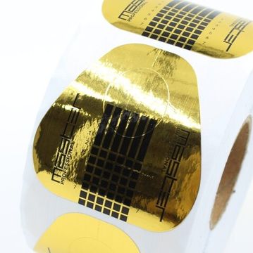 Формы одноразовые 500шт MASTER Professional 453 широкие золотые