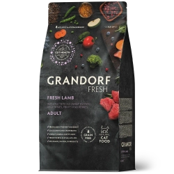 Grandorf Fresh, Fresh Lamb, Adult для взрослых кошек (Свежее мясо ягненка с бататом)