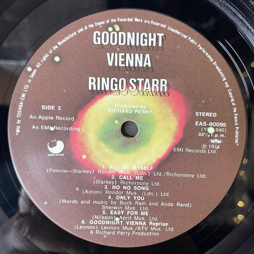 Винтажная виниловая пластинка Ringo Starr Goodnight Vienna (Japan 1974) (Obi) Husbands And Wives