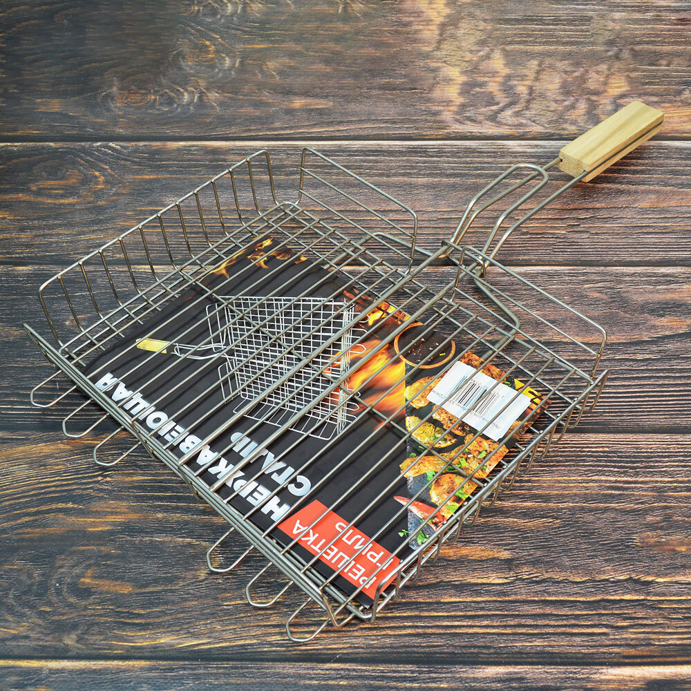 Решетка-гриль 32*24*5см нерж