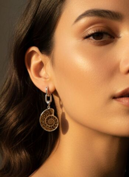 Серьги Nafael Амониты