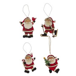 GAEM Изделие декоративное подвесное "Дед Мороз", L9 W1 H10,5 см, 3в.