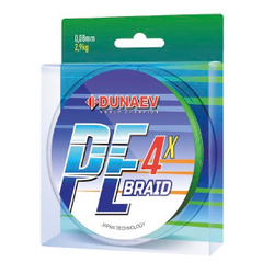 Шнур DUNAEV BRAID PE X4 150m 0.34мм