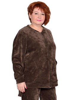 Бомбер из микровельвета Эбигейл