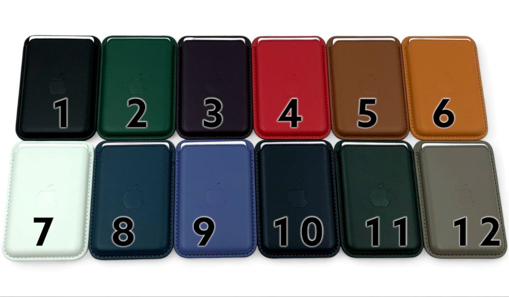 iPhone Leather Wallet MagSafe с лого