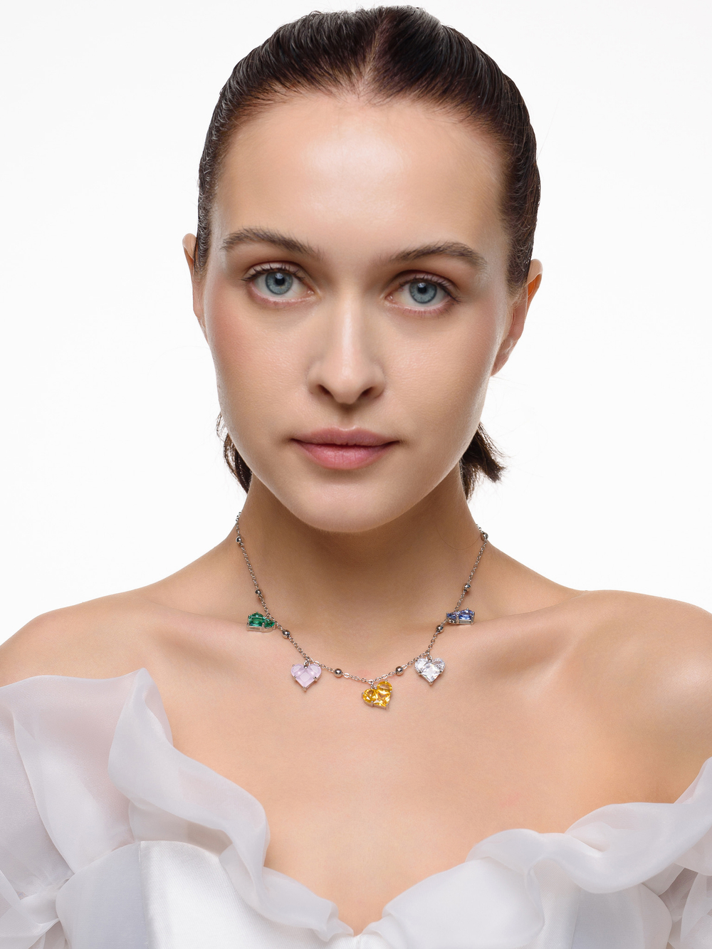 Колье "Ball soul multicolor" Silver