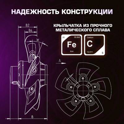 Нагнетатель воздуха (насос) для надувных батутов и конструкций, Huawei REV-1,5E, мощность 1260W