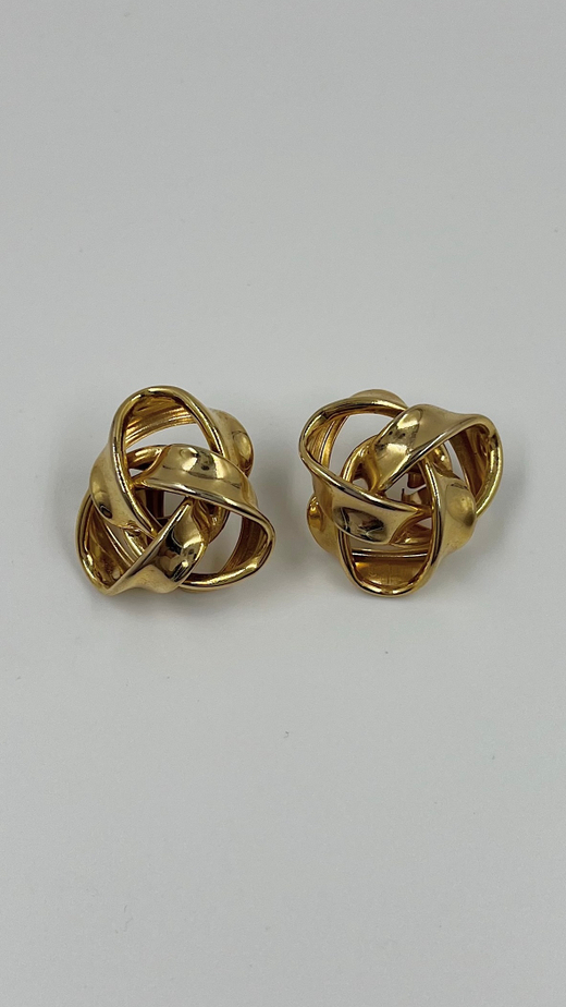 Крупные серьги узелки