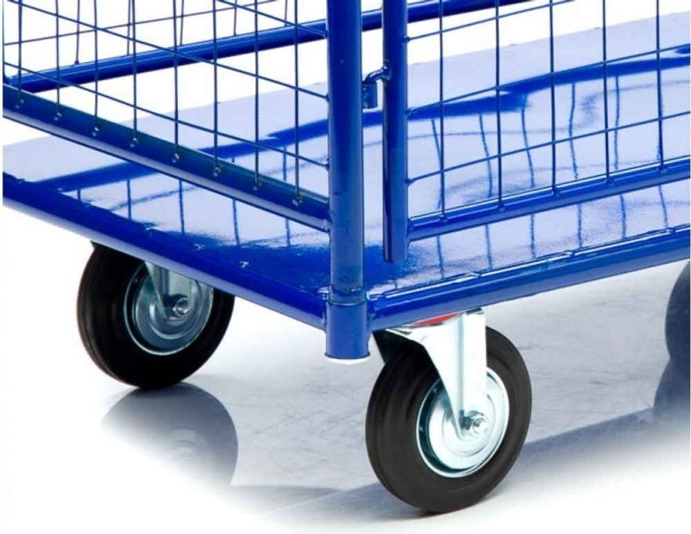 Тележка платформенная СТЕЛЛА-ТЕХНИК КПО-500С-200 с бортами, 650х1150мм КПО-500С-200-И