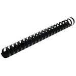 Пружина для переплета пластиковая "BC025", 25 мм, 50 шт/упак, черная