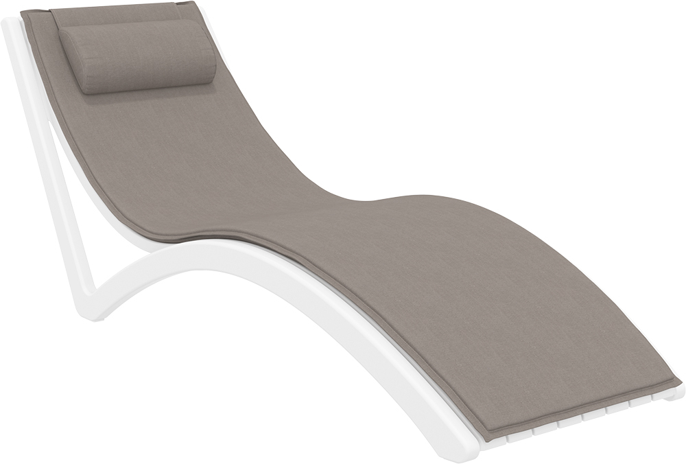 Подушка-подголовник для шезлонга Siesta Contract Slim, светло-коричневый