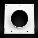 Фланец 168х168 мм квадратный на трубу 100 мм, ФКВ 100 для присоединения воздуховодов