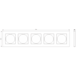 Рамка 5-я, глянцевый белый, серия A07