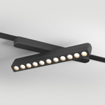 DK5308-BK Светильник для трека Air, серия Grill 3000 со светодиодом, L230*W26*H60мм, 48V DC, 12W, RA?90, 36°, 3000K, IP20, черный, алюминий