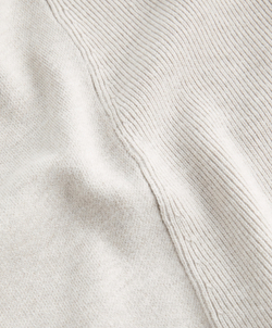 Oysho Вязаный джемпер с высоким воротником, каменный