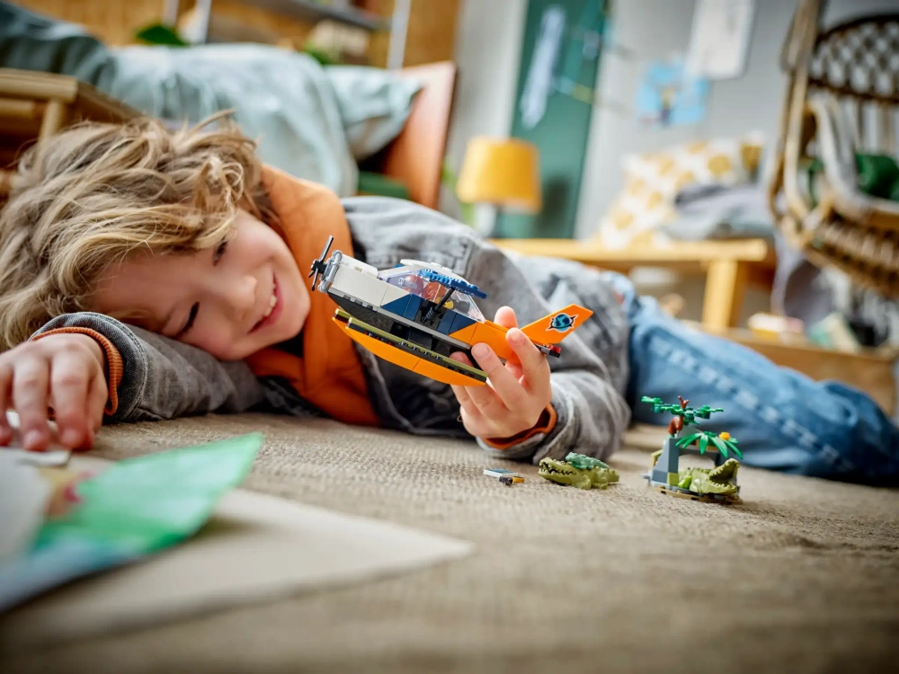 Конструктор LEGO City 60425 Исследователь джунглей: Водный самолет
