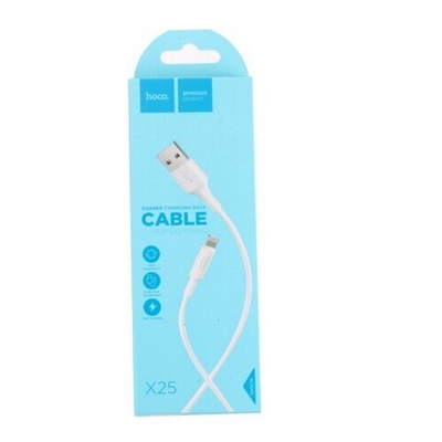 Кабель HOCO X25 USB-Lightning 2А 1м PVC White