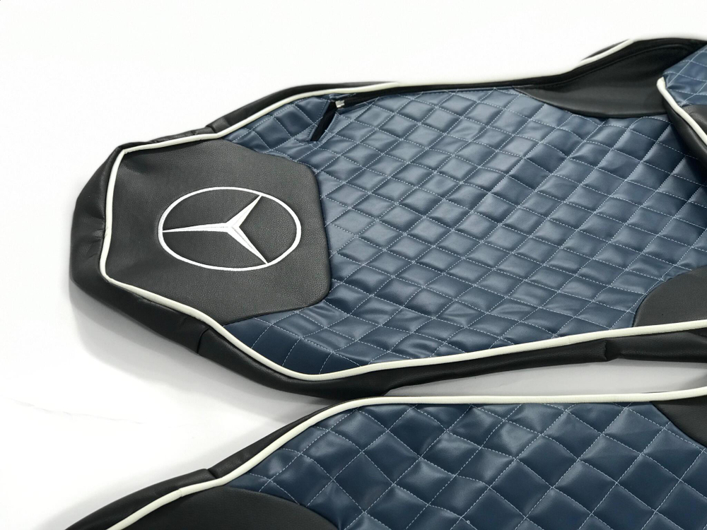 Чехлы Премиум стеганные кожаные MERCEDES MP2/MP3 2004-2013 MR41