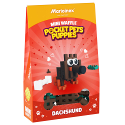 Marioinex - Мини-конструктор Waffle POCKET PETS PUPPIES Щенок 43 элемента 907832