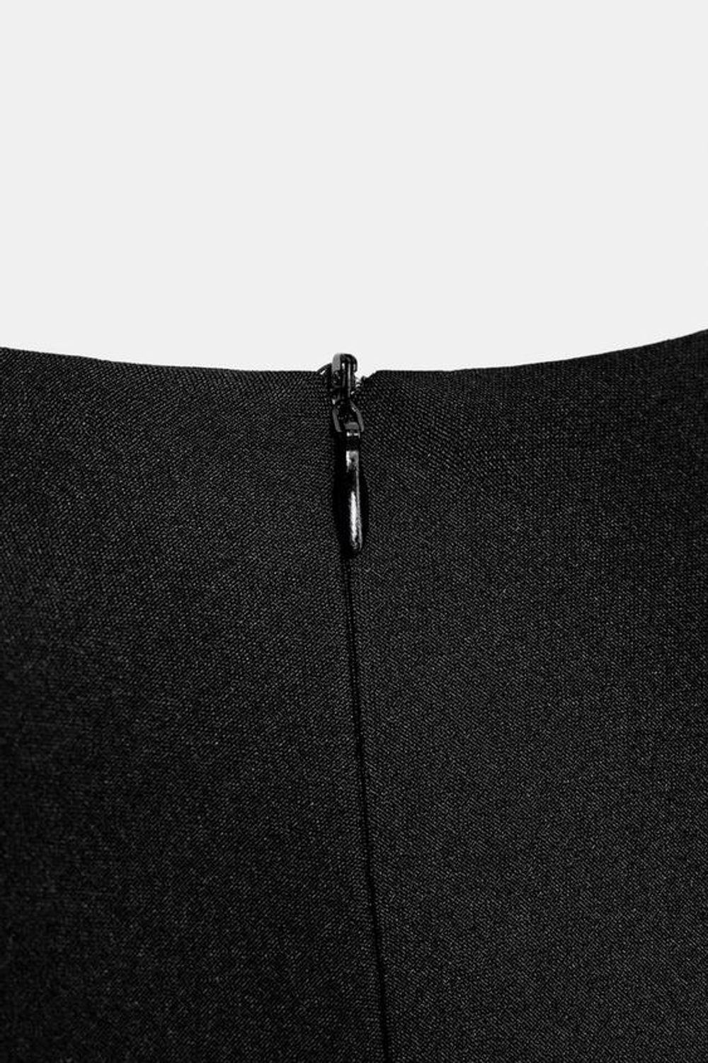 ZARA ПЛАТЬЕ МИДИ С ПОГОНАМИ, ЧЕРНЫЙ/БЕЛЫЙ