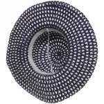 Шляпа женская с широкими полями «Summer», цвет синий, р58, ширина полей 10см