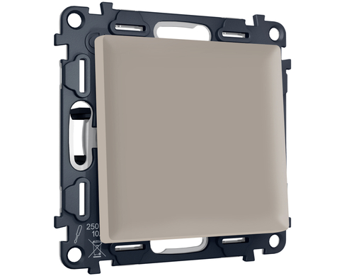 MA361020 Комплект механизма 1-кл проходного выключателя ALFA Серо-бежевый матовый QUANT (AP3610, VM105)