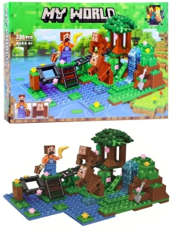 Конструктор Майнкрафт Дрессировка обезьян 226 деталей