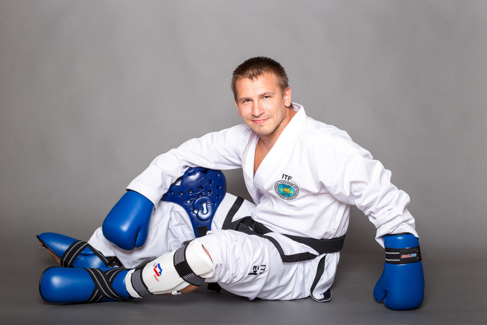 Перчатки ITF, GTF защитные ProfSport синие