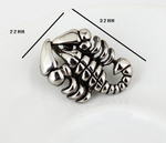 Кулон мужской стальной "Скорпион" с цепочкой Steelman mn00864