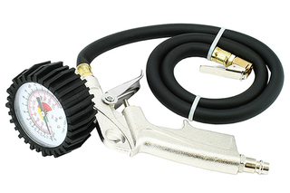 Пистолет для подкачки колес (с манометром до 16атм) +длинный шланг "АВТОТОРГ" АТ34309