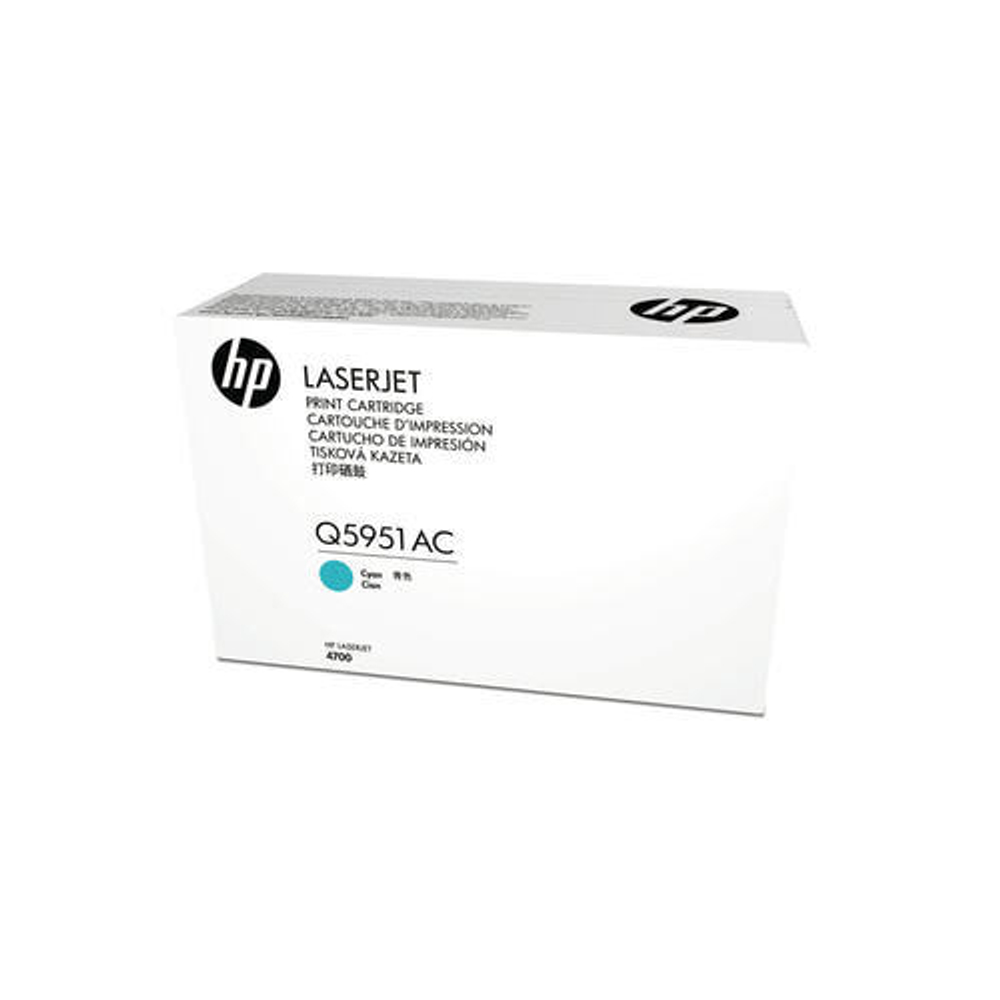 Картридж с тонером HP Q5951AC Cyn Contr LJ, 10000 страниц, голубой, 1 шт.