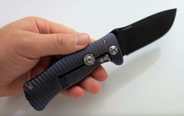 Складной нож Lion Steel "SR-1 ORIGINAL" L/SR1 VB c клинком из стали Uddeholm Sleipner®, рукоять титан