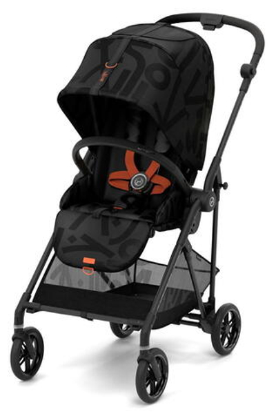 Прогулочная коляска Cybex Melio Street Real Black с дождевиком