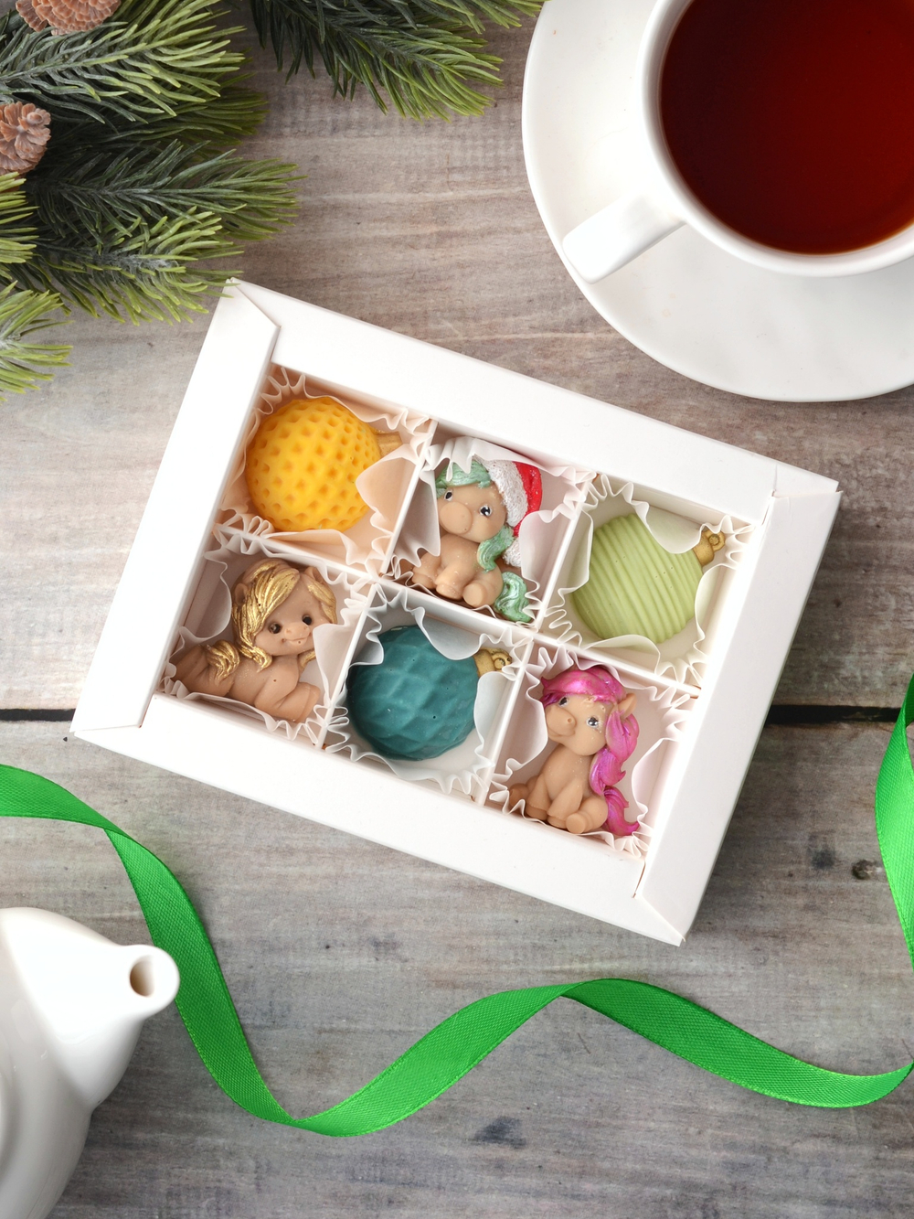 Сладкий подарок "Новогодний" с лошадками #5