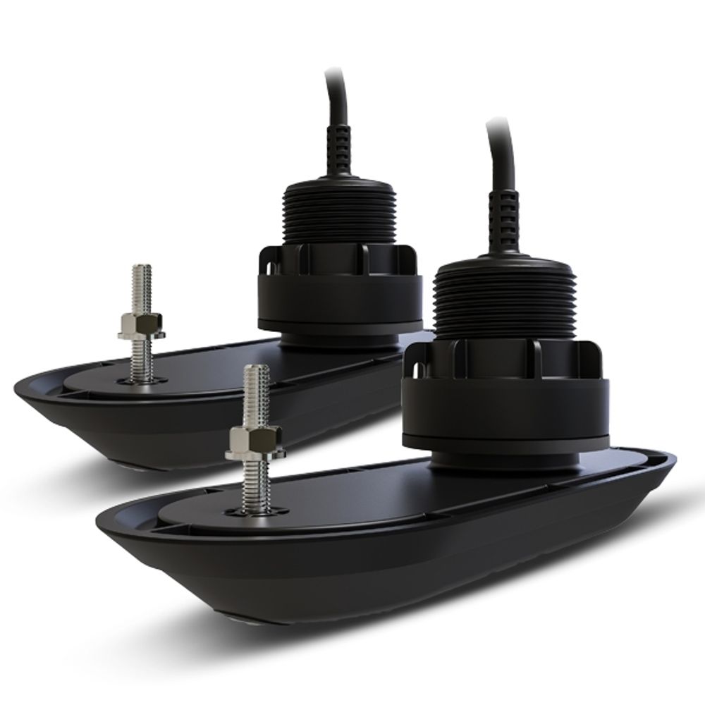 Комплект из двух пластиковых врезных датчиков RV-312 RealVision 3D 12° подключение к дисплею AXIOM (кабель 2м, Y-кабель, удлинитель 8 метров)