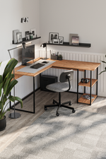 Угловой письменный стол ODIN 140х150 - сосна