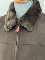 Кашемировая куртка Kiton внутри с мехом