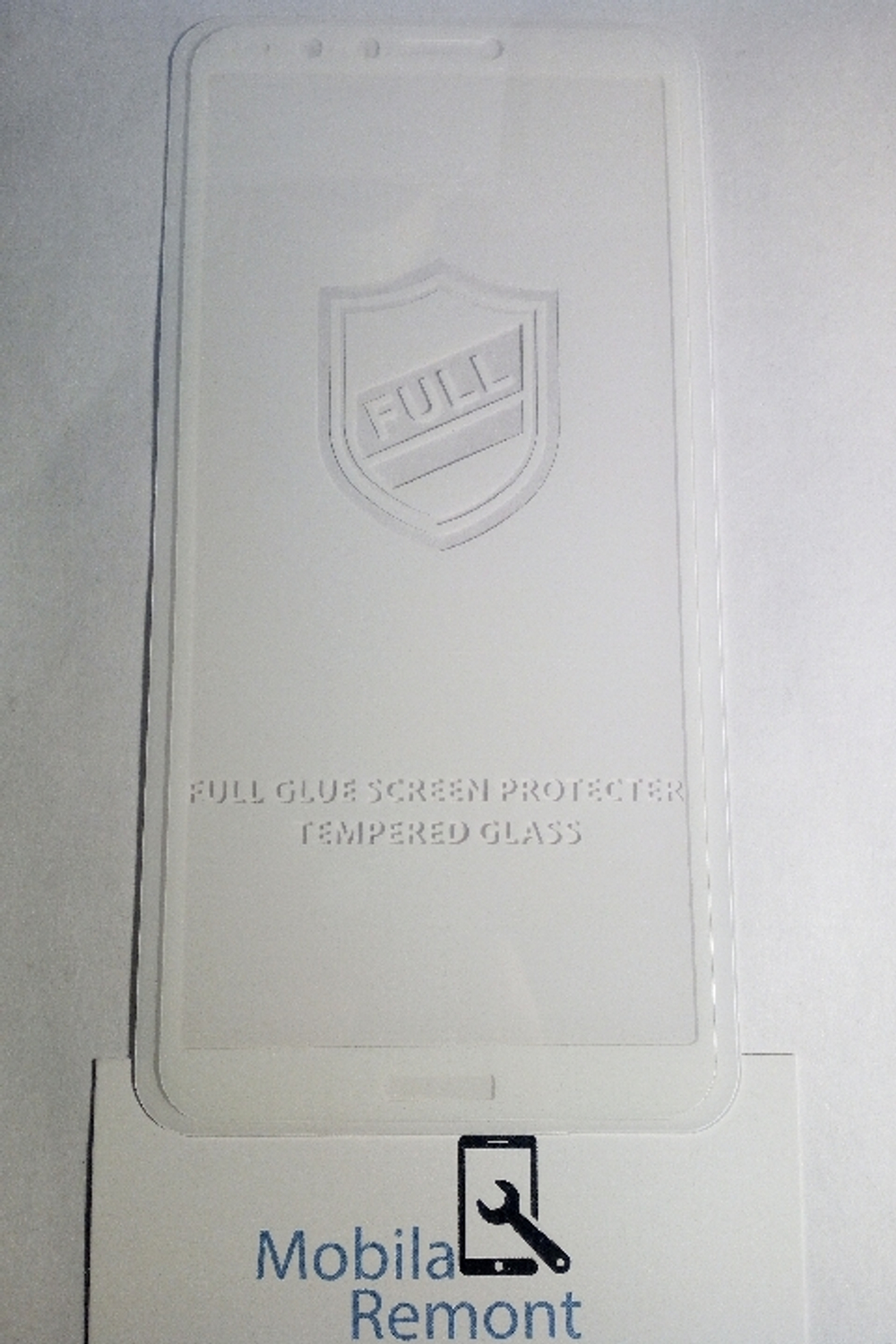 Защитное стекло "Полное покрытие" для Huawei Honor 7C Pro Белое