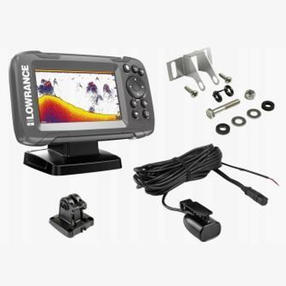 Эхолот Lowrance HOOK (Лоуренс Хук) 2-4x с датчиком Bullet