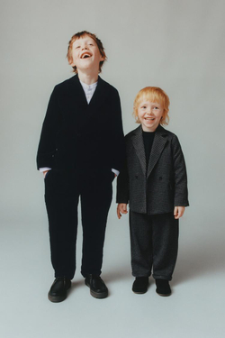 ZARA БЛЕЙЗЕР В КЛЕТКУ, СЕРЫЙ